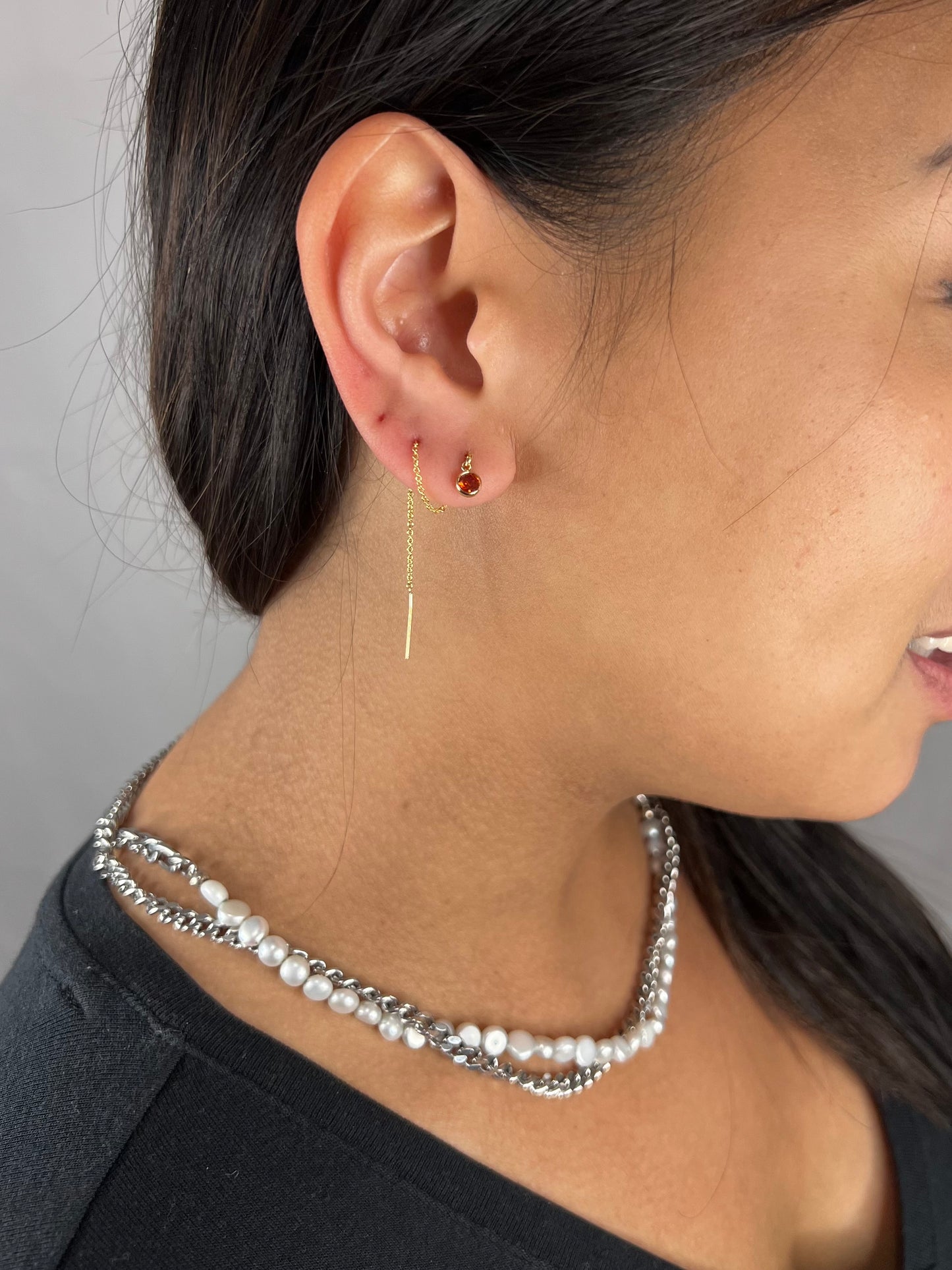 Gem Drip Earring (Gold)