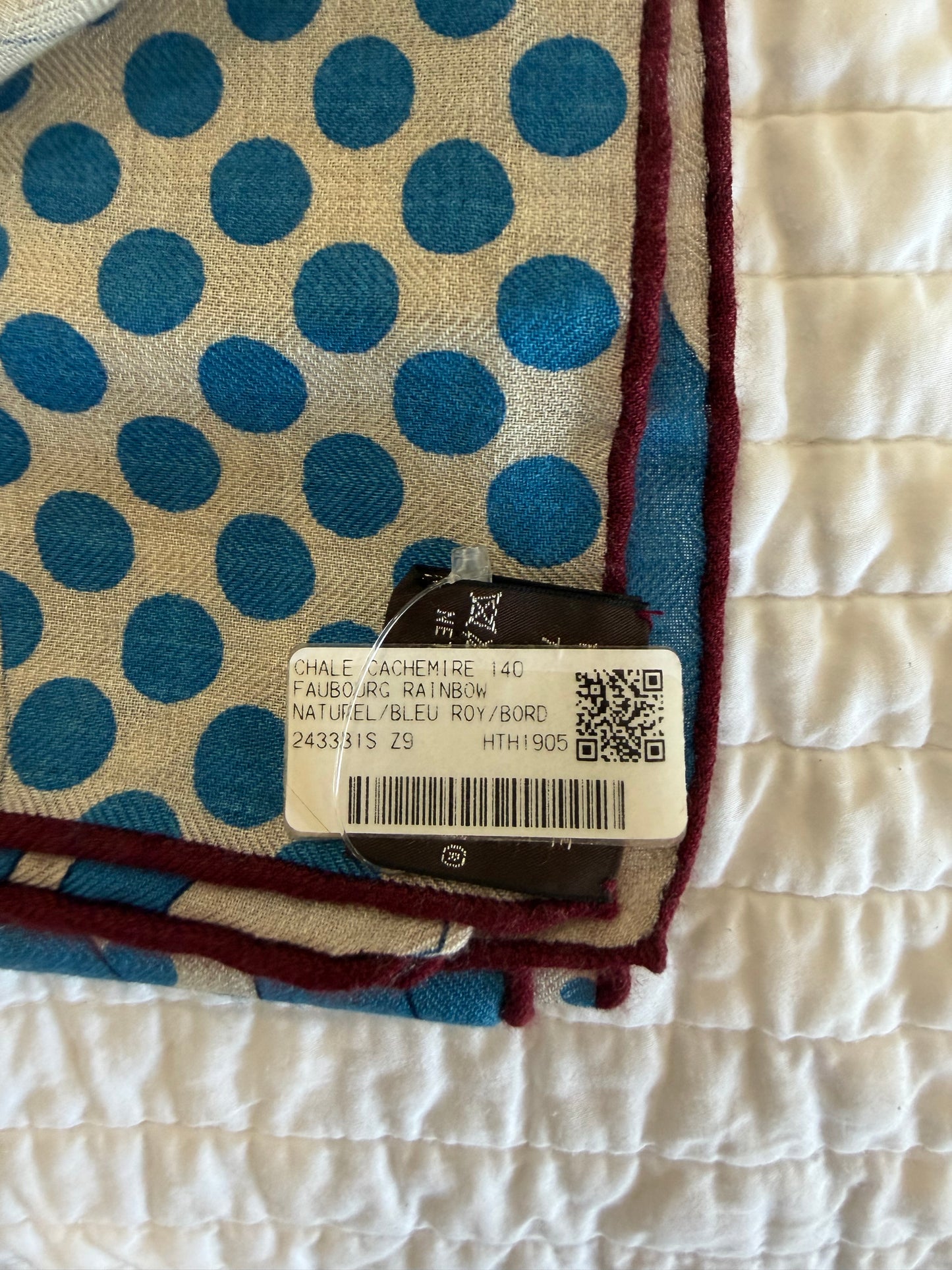 Hermès Shawl 140cm Faubourg Rainbow