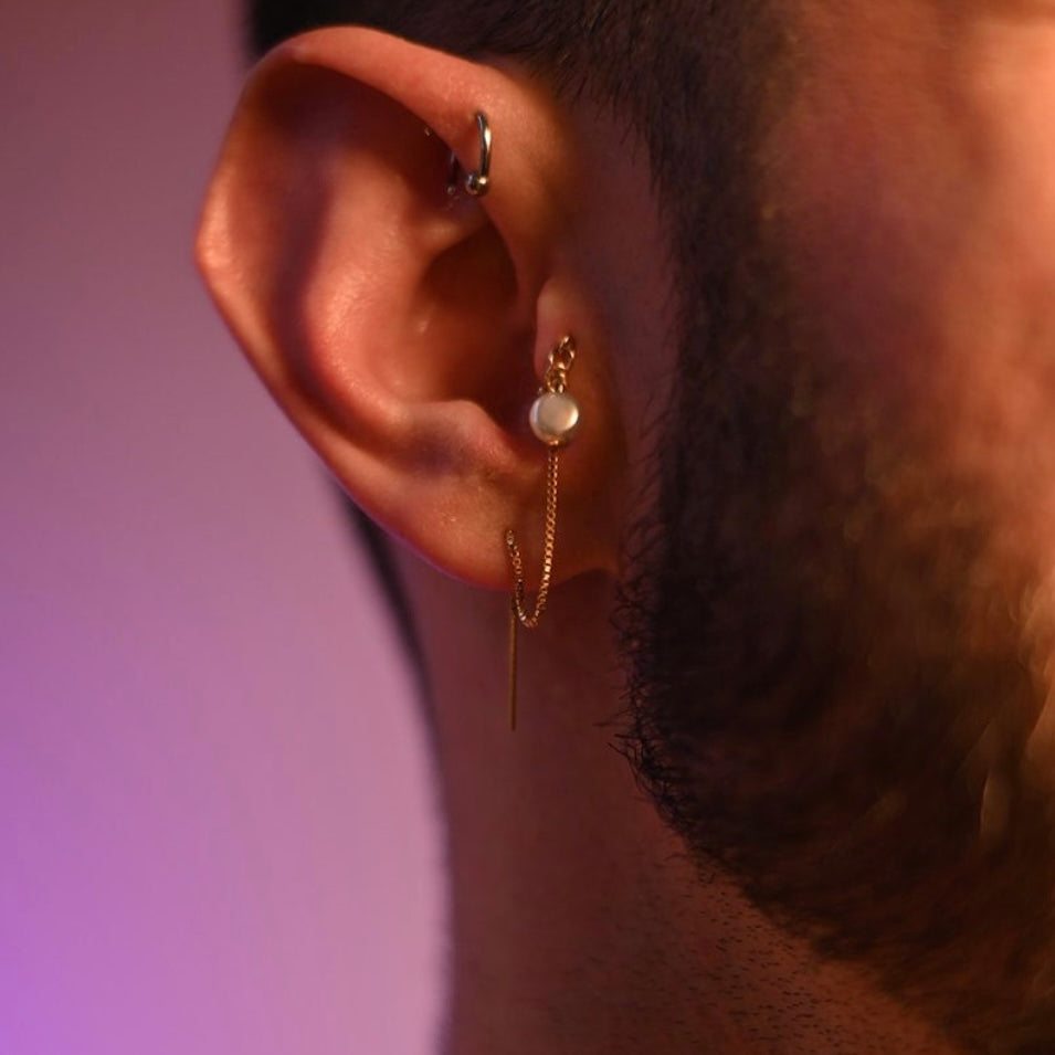 Pearl Drip Earring (Threader)