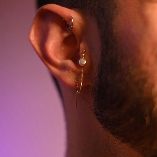 Pearl Drip Earring (Threader)